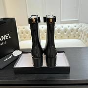Chanel Short Boots Stretch Lambskin & Lambskin Black 5cm - 6