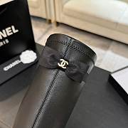 Chanel Thigh Boots Stretch Lambskin & Lambskin Black 5cm - 3