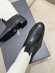 Chanel Thigh Boots Suede Calfskin & Calfskin White Black 3.5cm - 2