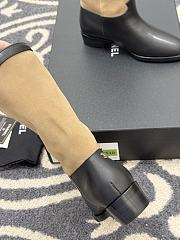 Chanel Mid-Calf Boots Suede Calfskin & Calfskin Brown Black 3.5cm - 3