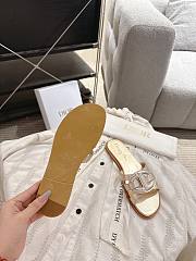 Dior D-Club Slide Gold Tone Laminated Calfskin - 3