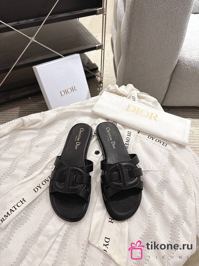 Dior D-Club Side Black Calfskin - 1