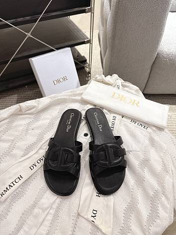 Dior D-Club Side Black Calfskin