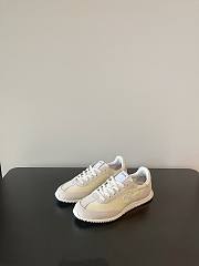 Celine Racer Low Top Sneaker In Nylon Suede Calfskin And Calfskin Vanilla - 2