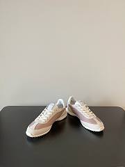 Celine Racer Low Top Sneaker In Nylon Suede Calfskin And Calfskin Pinkwood - 6