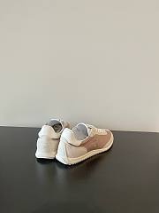 Celine Racer Low Top Sneaker In Nylon Suede Calfskin And Calfskin Pinkwood - 2