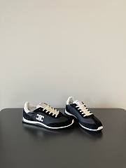 Celine Racer Low Top Sneaker In Nylon Suede Calfskin And Calfskin Black - 6
