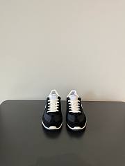 Celine Racer Low Top Sneaker In Nylon Suede Calfskin And Calfskin Black - 3