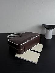 Miumiu Beau Leather Bag Briarwood/ White - 34x23x10cm - 3