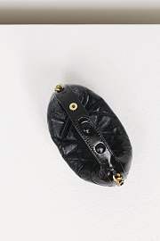 Chanel Mini Pouch Shiny Crumpled Lambskin & Gold Tone Metal Black - 12x13x8cm - 3