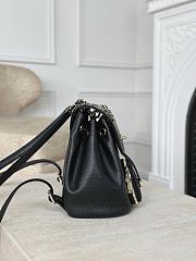 Chanel Backpack Grained Shiny Calfskin & Gold Tone Metal  Black - 20x19x12cm - 6