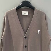 Ami Paris Ami De Coeur Cardigan Ash/Off-White - 2