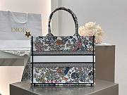 Medium Dior Book Tote Dior Lucky bag Dior Flowers Calendar Allover Multicolor Embroidery - 36x27.5x16.5cm - 6