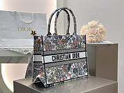 Medium Dior Book Tote Dior Lucky bag Dior Flowers Calendar Allover Multicolor Embroidery - 36x27.5x16.5cm - 4