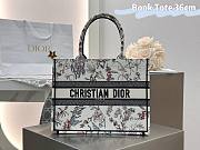 Medium Dior Book Tote Beige Millefiori Embroidery - 36x27.5x16.5cm - 1