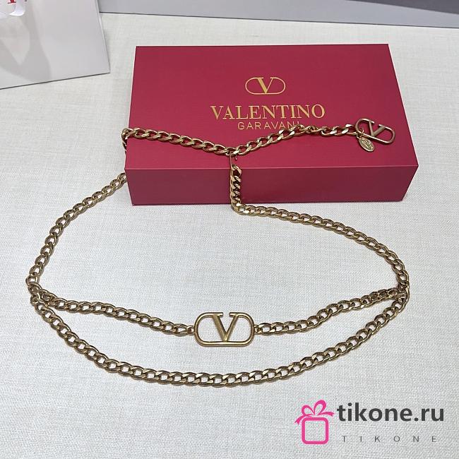 Valentino Vlogo Signature Chain Belt Gold  - 1
