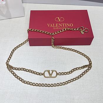 Valentino Vlogo Signature Chain Belt Gold 