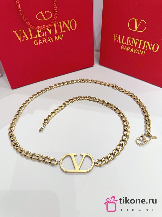 Valentino Garavani Gold Chain Belt - 1