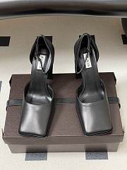 Alaia Square D'Orsay Pumps In Calfskin Black 9cm - 6