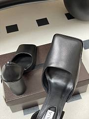 Alaia Square D'Orsay Pumps In Calfskin Black 9cm - 5