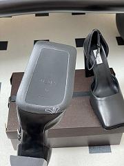 Alaia Square D'Orsay Pumps In Calfskin Black 9cm - 4