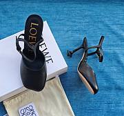 Loewe Toy Ankle Strap Pump In Lambskin Black 9cm - 1