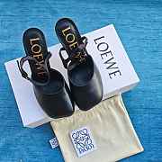 Loewe Toy Ankle Strap Pump In Lambskin Black 9cm - 6
