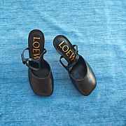 Loewe Toy Ankle Strap Pump In Lambskin Black 9cm - 3