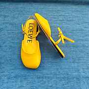 Loewe Toy Ankle Strap Ballerina In Lambskin Yellow - 3