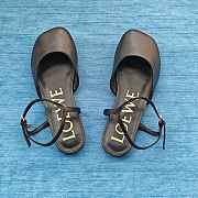 Loewe Toy Ankle Strap Ballerina In Lambskin Black - 1