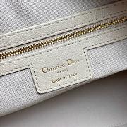Large Dior Voyage Bag Beige Flat Macrocannage Grained Calfskin - 34x22x13cm - 5