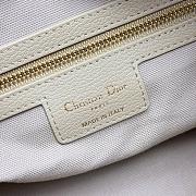 Medium Dior Voyage Bag Beige Flat Macrocannage Grained Calfskin - 28x18x12cm - 4