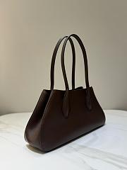 The Row Alger Shoulder Bag in Leather Deep Brown - 39x9.5x19cm - 6