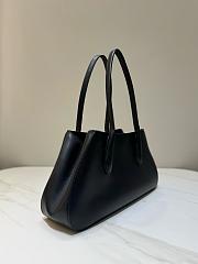 The Row Alger Shoulder Bag in Leather Black - 39x9.5x19cm - 5
