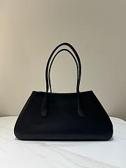 The Row Alger Shoulder Bag in Leather Black - 39x9.5x19cm - 2