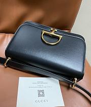 Gucci Siena Small Shoulder Bag Black - 22.5x14x8cm - 4