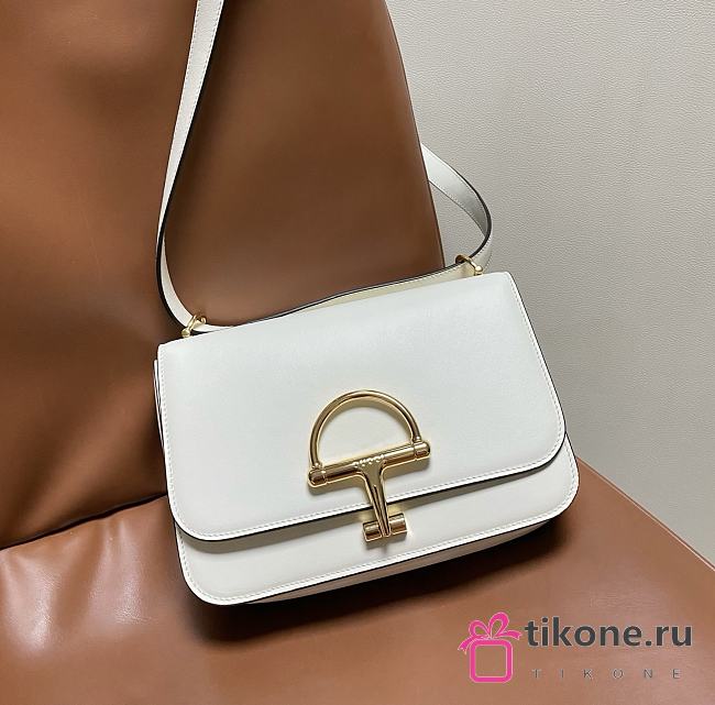 Gucci Siena Small Shoulder Bag White - 22.5x14x8cm - 1