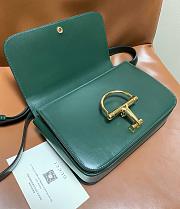 Gucci Siena Small Shoulder Bag Green - 22.5x14x8cm - 5