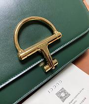 Gucci Siena Small Shoulder Bag Green - 22.5x14x8cm - 3