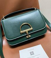 Gucci Siena Small Shoulder Bag Green - 22.5x14x8cm - 2