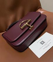 Gucci Siena Small Shoulder Bag Burgundy - 22.5x14x8cm - 2