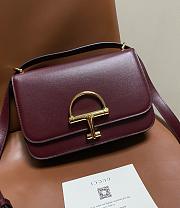 Gucci Siena Small Shoulder Bag Burgundy - 22.5x14x8cm - 3