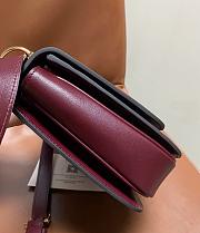 Gucci Siena Small Shoulder Bag Burgundy - 22.5x14x8cm - 6