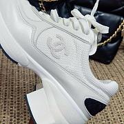 Chanel Trainers Mixed Fibers Shiny Calfskin & Suede Calfskin  White & Black 4cm - 2