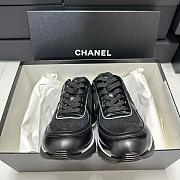 Chanel Trainers Mixed Fibers Shiny Calfskin & Suede Calfskin Black 4cm - 3