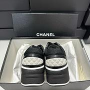 Chanel Trainers Mixed Fibers Shiny Calfskin & Suede Calfskin Black 4cm - 4