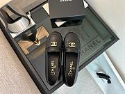 Chanel Loafers Black Gold Tone  - 6