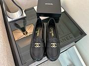 Chanel Loafers Black Gold Tone  - 4