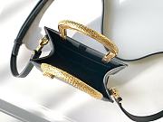 Blvgari Serpentine Tote Calf Leather Black - 13x17.5x5.5cm - 4