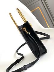 Blvgari Serpentine Tote Calf Leather Black - 13x17.5x5.5cm - 2